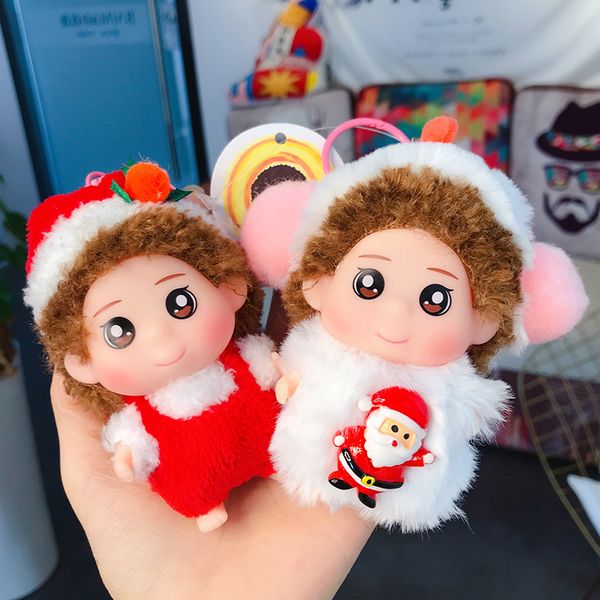 cute cartoon plush qimeni christmas doll key chain fashion snowman ellk santa claus cover keychain for girls backpack pendant, Silver
cute cartoon plush qimeni christmas doll key chain fashion snowman ellk santa claus cover keychain for girls backpack pendant, Silver