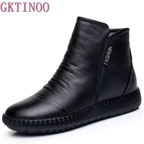 new 2019 autumn fashion women genuine leather boots handmade vintage flat ankle botines shoes woman winter botas, Black
new 2019 autumn fashion women genuine leather boots handmade vintage flat ankle botines shoes woman winter botas, Black