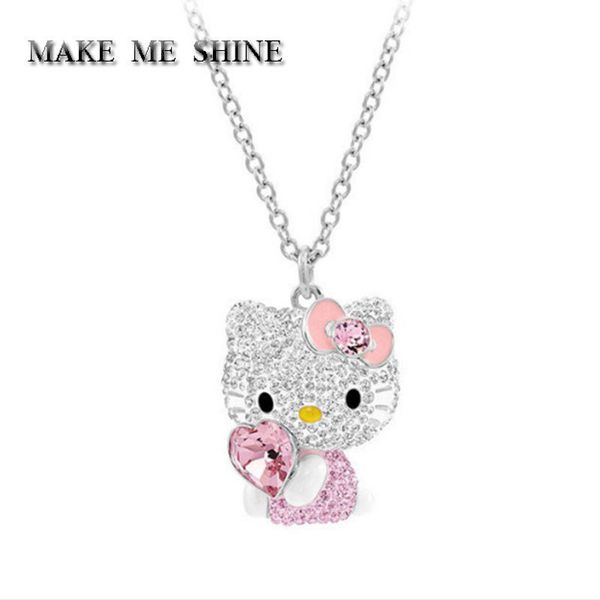 hello kitty милый розовый kt cat с розовым сердцем кулон мода сердце ожерелье свитер ключицы цепи swa ювелирные изделия кристалл подарок, Silver
hello kitty милый розовый kt cat с розовым сердцем кулон мода сердце ожерелье свитер ключицы цепи swa ювелирные изделия кристалл подарок, Silver