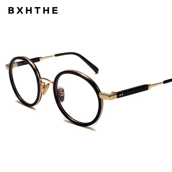 2020 korea men retro acetate alloy optical glasses frame women round prescription eyeglasses vintage myopia eyewear frames, Black
2020 korea men retro acetate alloy optical glasses frame women round prescription eyeglasses vintage myopia eyewear frames, Black