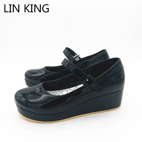 lin king big size 47 spring autumn sweet high heel cosplay lolita shoes fashion buckle women pumps wedges platform shoes female, Black
lin king big size 47 spring autumn sweet high heel cosplay lolita shoes fashion buckle women pumps wedges platform shoes female, Black