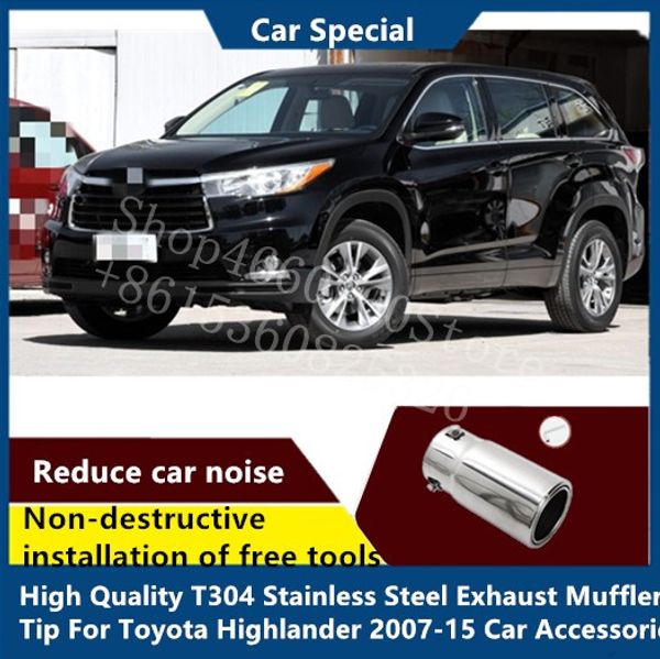 puou t304 stainless steel exhaust muffler tip for highlander 2007-2015 car accessories
puou t304 stainless steel exhaust muffler tip for highlander 2007-2015 car accessories