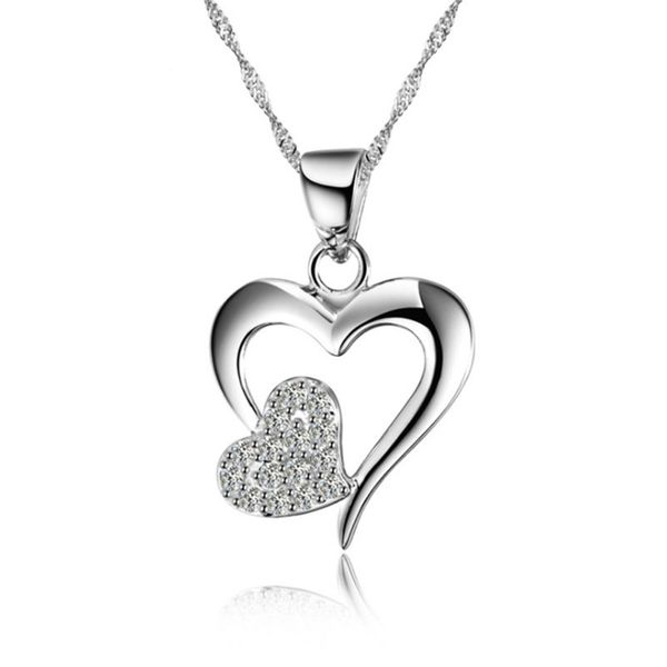 925 sterling silver classic heart pendant necklace for women necklace accessories charm for christmas wholesale, Bronze;silver
925 sterling silver classic heart pendant necklace for women necklace accessories charm for christmas wholesale, Bronze;silver