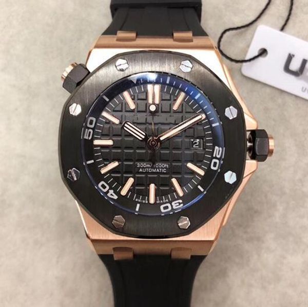 limited mens watch offshore diver automatic mechanical movement rose gold black watch rubber belt 42mm male clock wristwatches, Slivery;brown
limited mens watch offshore diver automatic mechanical movement rose gold black watch rubber belt 42mm male clock wristwatches, Slivery;brown