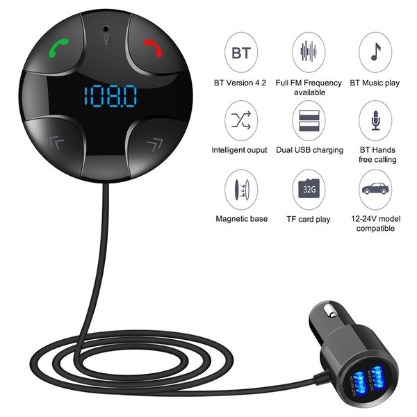 quelima bc29b bt fm transmitter magnetic car bt transmitter wireless radio adapter mp3 player handsdual usb universal
quelima bc29b bt fm transmitter magnetic car bt transmitter wireless radio adapter mp3 player handsdual usb universal