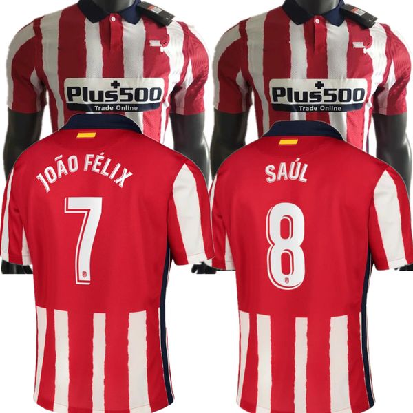 player version 20 21 atletico joao felix madrid home red white soccer jerseys 2020 2021 koke saul godin football shirt kits men, Black;yellow
player version 20 21 atletico joao felix madrid home red white soccer jerseys 2020 2021 koke saul godin football shirt kits men, Black;yellow