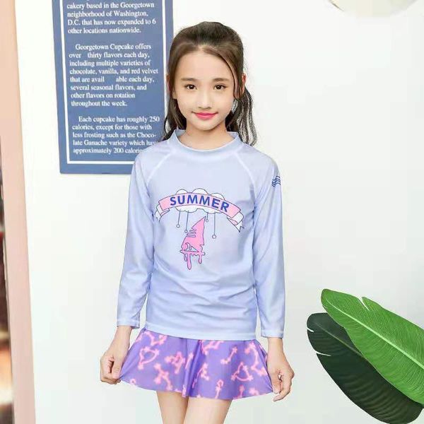 2pcs/set children swim wear girls long sleeve shirt + skirt swimming suit for kids two-piece suits sun protection swimsuits
2pcs/set children swim wear girls long sleeve shirt + skirt swimming suit for kids two-piece suits sun protection swimsuits