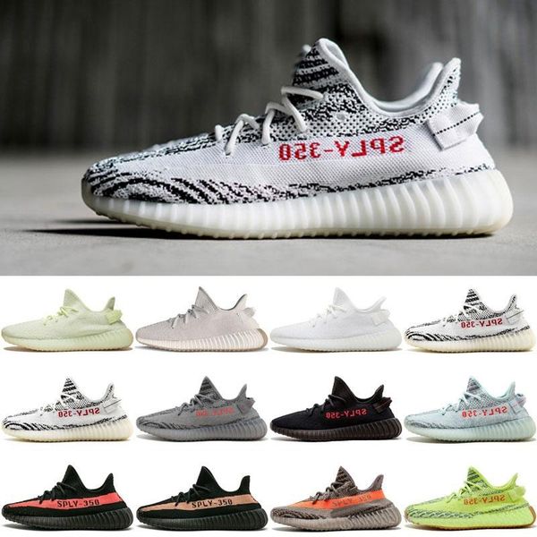 2019 blue tint 350 v2 frozen yellow beluga 2 0 zebra cream white port women men running hoe with box receipt