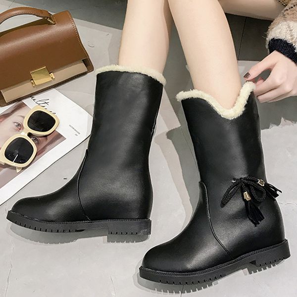 women boots plus size snow boot for women winter shoes heels winter mid-calf boots botas mujer warm plush insole shoes woman, Black
women boots plus size snow boot for women winter shoes heels winter mid-calf boots botas mujer warm plush insole shoes woman, Black