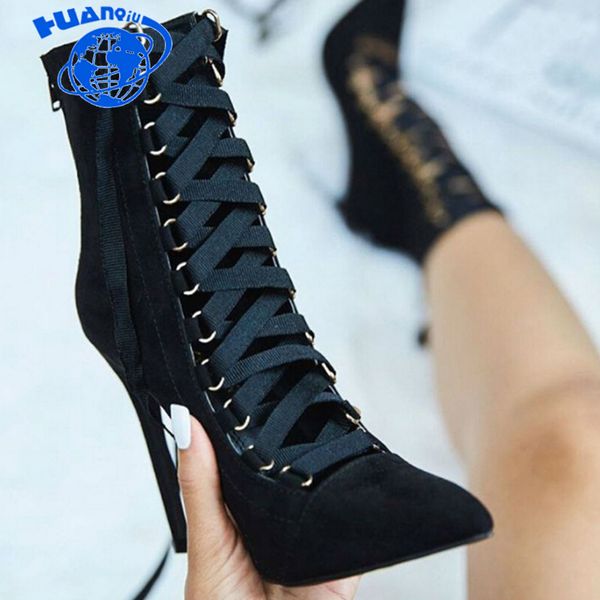 huanqiu 2019 new european large size 35-43 high heels female fine with pointed cross straps bare boots shoes woman zll685, Black
huanqiu 2019 new european large size 35-43 high heels female fine with pointed cross straps bare boots shoes woman zll685, Black