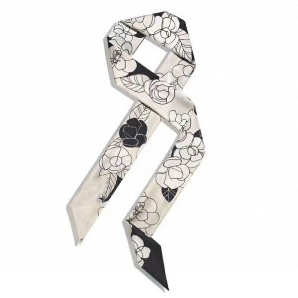 new designer silk scarf women luxury silk handbag long scarf shawl for lady silk scarves small scarfs for bag head scarf, Blue;gray