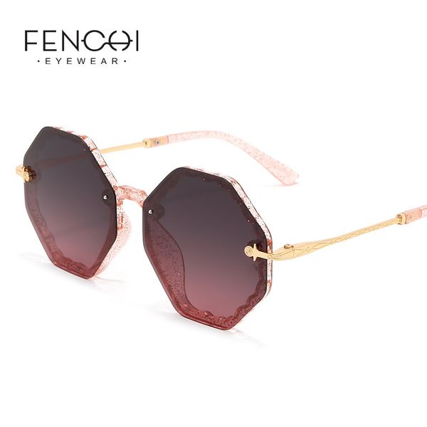 fenchi pink women sunglasses polarized 2020 retro rimless sun glasses driving eyewear female, White;black
fenchi pink women sunglasses polarized 2020 retro rimless sun glasses driving eyewear female, White;black
