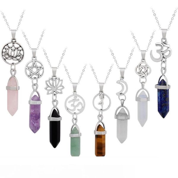 natural stone pendants necklace chain colliers statement chokers necklaces rose quartz healing crystals neecklaces, Silver
natural stone pendants necklace chain colliers statement chokers necklaces rose quartz healing crystals neecklaces, Silver