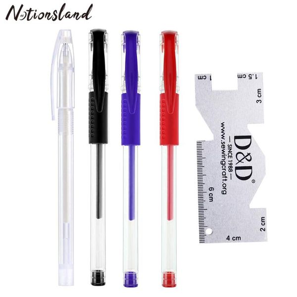 sewing notions & tools 4pcs heat erasable pen high temperature disappearing leather fabric marker with metal ruler patchwork set tool, Black
sewing notions & tools 4pcs heat erasable pen high temperature disappearing leather fabric marker with metal ruler patchwork set tool, Black