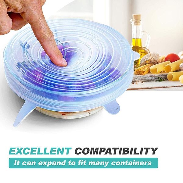 silicone flexible stretch lids blue the stretchable instalids silicone cover lid to fit multiple containers and keep food fresh, kitchen sto
silicone flexible stretch lids blue the stretchable instalids silicone cover lid to fit multiple containers and keep food fresh, kitchen sto