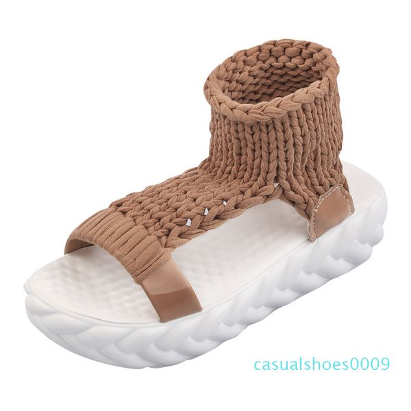 comfortable casual wool women's summer sandals 2018 new arrival knit platform shoes candy color wedge sandalias c09 c13, Black
comfortable casual wool women's summer sandals 2018 new arrival knit platform shoes candy color wedge sandalias c09 c13, Black