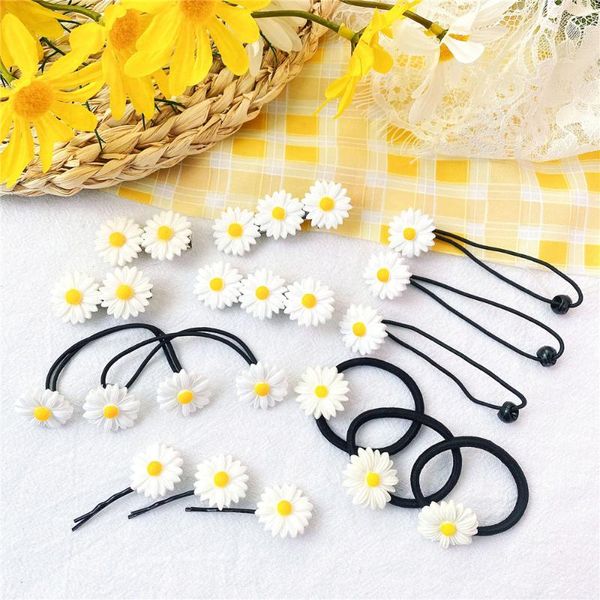 hair accessories 15 pieces girls colorful daisy rubber bands gum for ponytail holder elastic fashion lovey hairpins, Slivery;white
hair accessories 15 pieces girls colorful daisy rubber bands gum for ponytail holder elastic fashion lovey hairpins, Slivery;white
