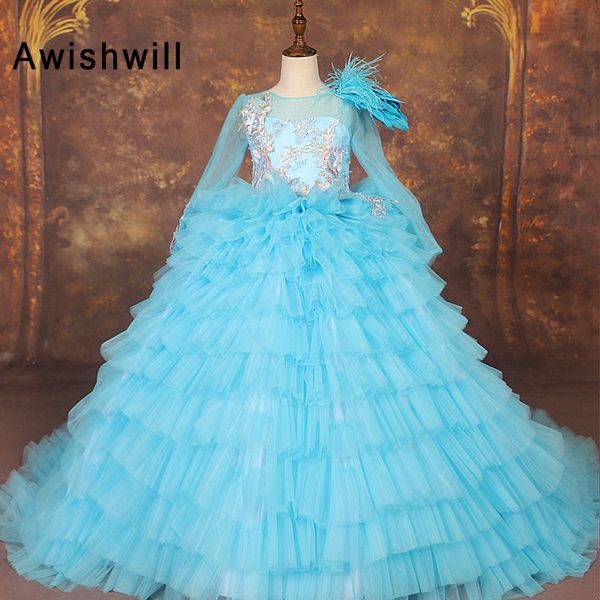 blue flower girl dresses long sleeve tulle communion dresses for girls ball gown wedding party dress kids evening prom dress, Red;yellow
blue flower girl dresses long sleeve tulle communion dresses for girls ball gown wedding party dress kids evening prom dress, Red;yellow
