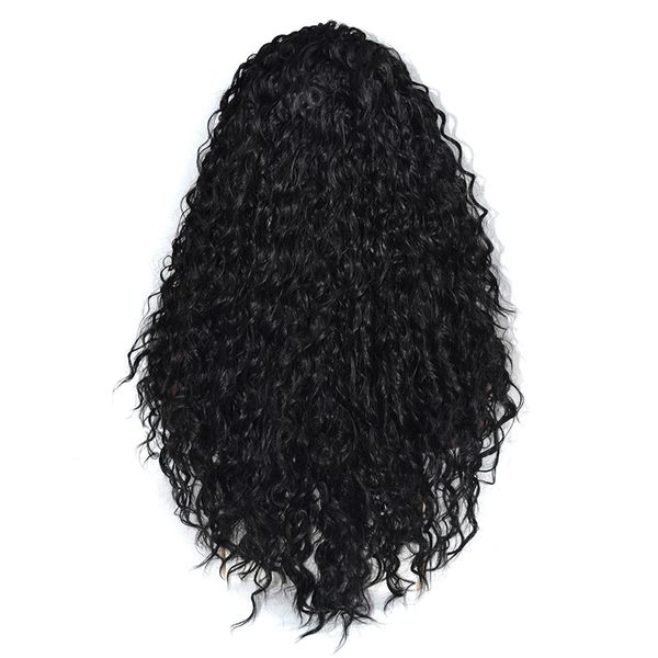 14-26 inch 400g lace front synthetic wigs long curly wigs korean japanese kanekalon high temperature resistant fiber, Black
14-26 inch 400g lace front synthetic wigs long curly wigs korean japanese kanekalon high temperature resistant fiber, Black