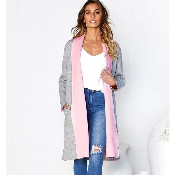 2018 women long coat autumn plus size winter hooded jacket female sweater ladies cardigans feminino, Black
2018 women long coat autumn plus size winter hooded jacket female sweater ladies cardigans feminino, Black