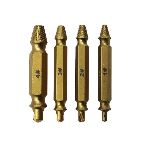 new gold damaged screw extractor drill bits guide set broken speed out easy out bolt stud stripped screw remover tool #610
new gold damaged screw extractor drill bits guide set broken speed out easy out bolt stud stripped screw remover tool #610