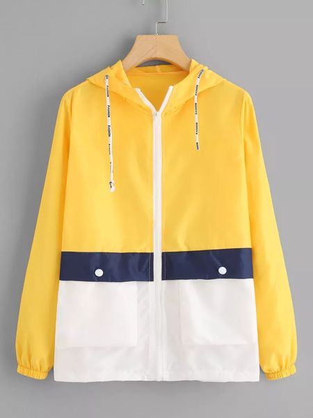 2019 autumn fashion windbreaker jacket women pink patchwork color zipper hooded coats casual long sleeves feminino basic jackets, Black;brown
2019 autumn fashion windbreaker jacket women pink patchwork color zipper hooded coats casual long sleeves feminino basic jackets, Black;brown