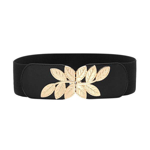 fashion waist belts women leaves decor lady solid stretch elastic wild wide belt dress adornment for women waistband, Black;brown
fashion waist belts women leaves decor lady solid stretch elastic wild wide belt dress adornment for women waistband, Black;brown