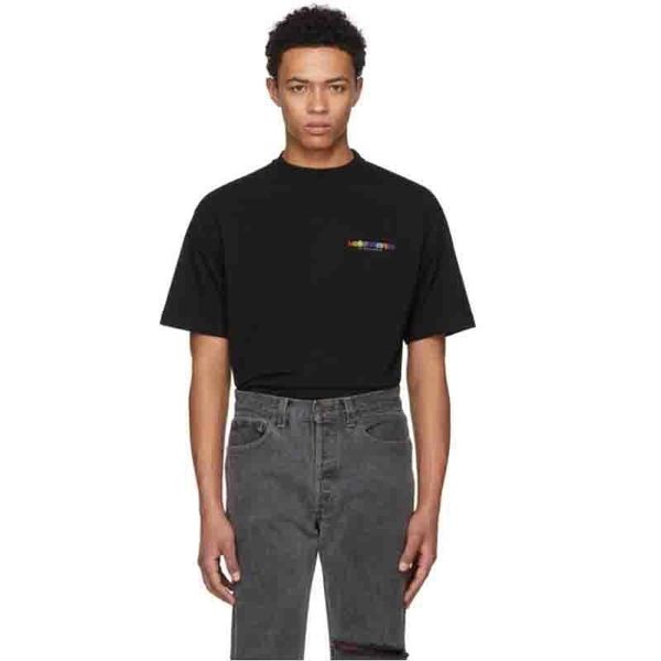 18ss vetements tee rainbow gradient printing fashion casual t-shirt streetwear hip-hop sport summer men women loose tee hflstx220, White;black
18ss vetements tee rainbow gradient printing fashion casual t-shirt streetwear hip-hop sport summer men women loose tee hflstx220, White;black