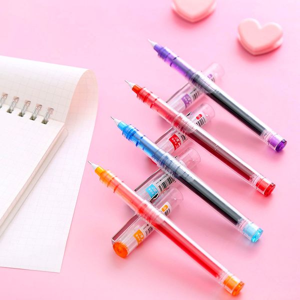 multiple colour big capacity ink gel pen student school office stationery fine roller ball pen new