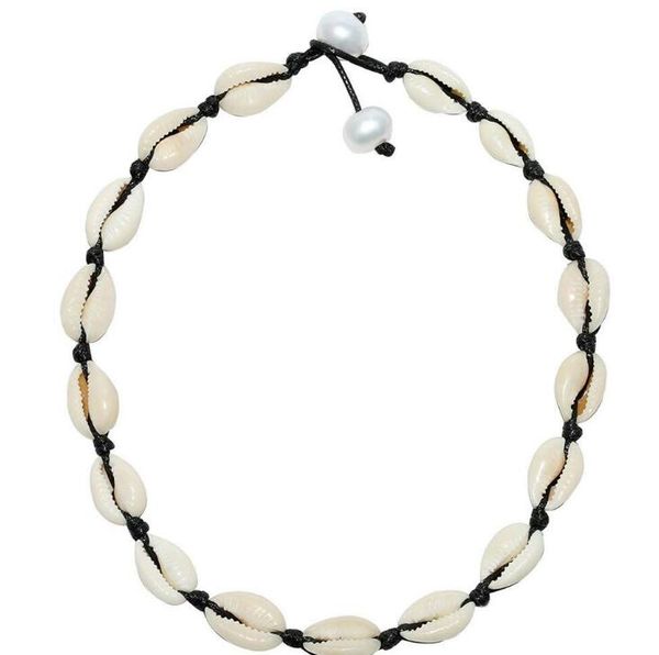 new black rope chain necklace natural seashell bracelets conch choker collar necklaces shell choker bangle for summer beach gift gb1095, Silver
new black rope chain necklace natural seashell bracelets conch choker collar necklaces shell choker bangle for summer beach gift gb1095, Silver