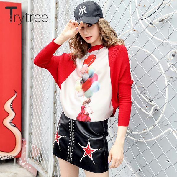 trytree winter women casual sweater o-neck pullovers batwing sleeve computer knitted patchwork loose office lady sweater top, White;black
trytree winter women casual sweater o-neck pullovers batwing sleeve computer knitted patchwork loose office lady sweater top, White;black
