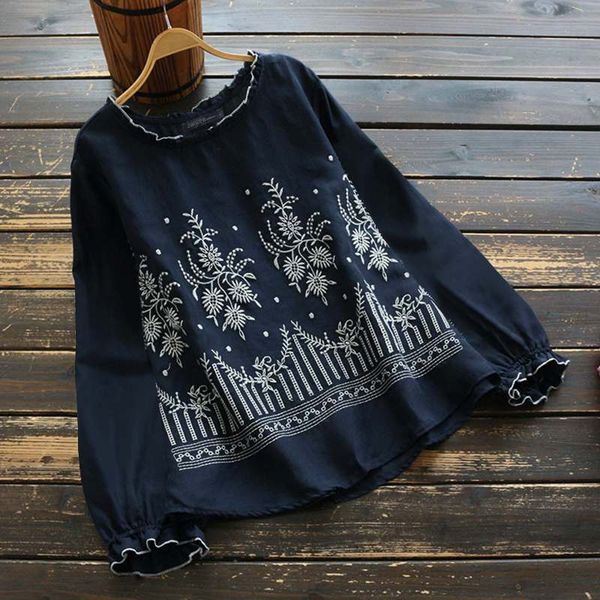 kaftan embroidery shirts women's spring blouse zanzea 2020 casual long sleeve blusas female o neck blusas plus size tunic 5xl, White
kaftan embroidery shirts women's spring blouse zanzea 2020 casual long sleeve blusas female o neck blusas plus size tunic 5xl, White