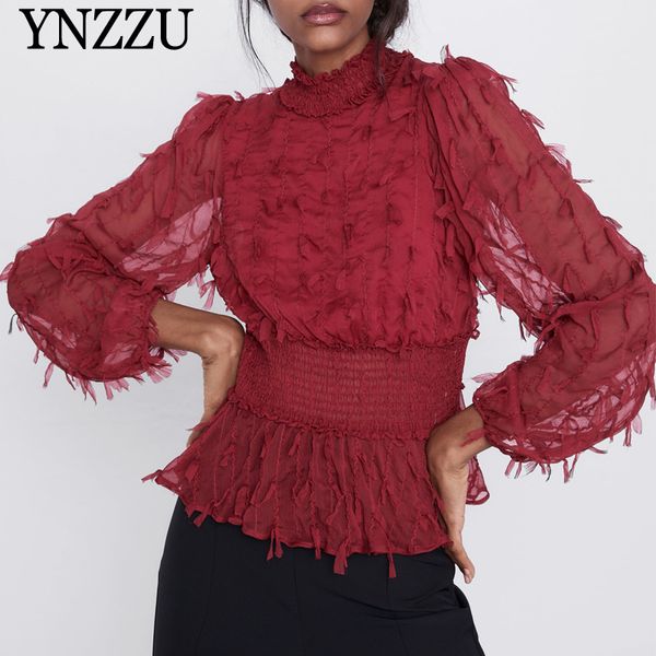 fashion women high neck blouse long sleeve tassel female shirt eleatic waist hollow out club red spring ynzzu yt771, White
fashion women high neck blouse long sleeve tassel female shirt eleatic waist hollow out club red spring ynzzu yt771, White