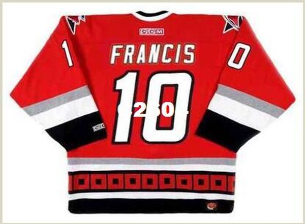 mens #10 ron francis carolina hurricanes 2002 ccm retro away hockey jersey or custom any name or number retro jersey, Black;red
mens #10 ron francis carolina hurricanes 2002 ccm retro away hockey jersey or custom any name or number retro jersey, Black;red