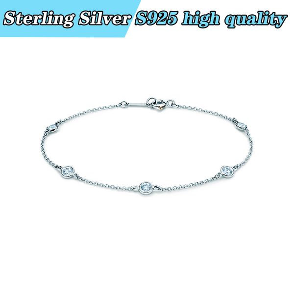 tiff original simple fashion sterling silver s925 bracelet suitable for girls' party wear jewelry, Black
tiff original simple fashion sterling silver s925 bracelet suitable for girls' party wear jewelry, Black