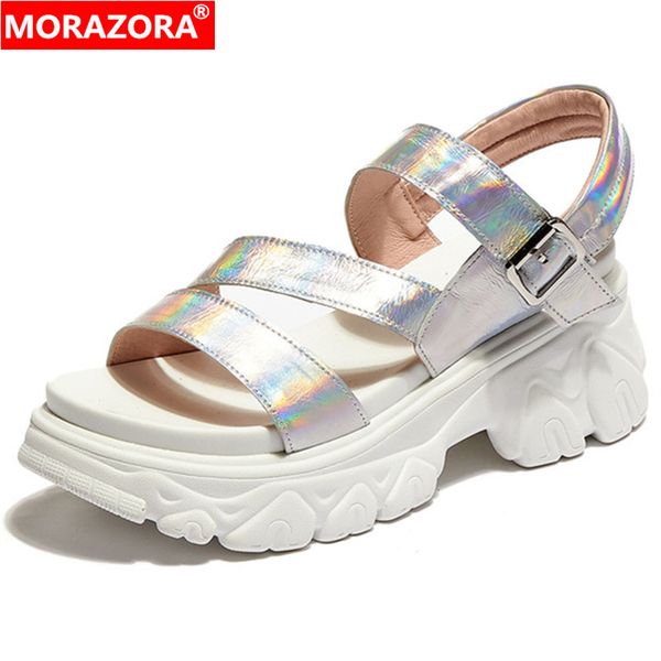 morazora 2020 new fashion flat platform sandals women genuine leather casual shoes buckle comfortable summer sandals woman, Black
morazora 2020 new fashion flat platform sandals women genuine leather casual shoes buckle comfortable summer sandals woman, Black