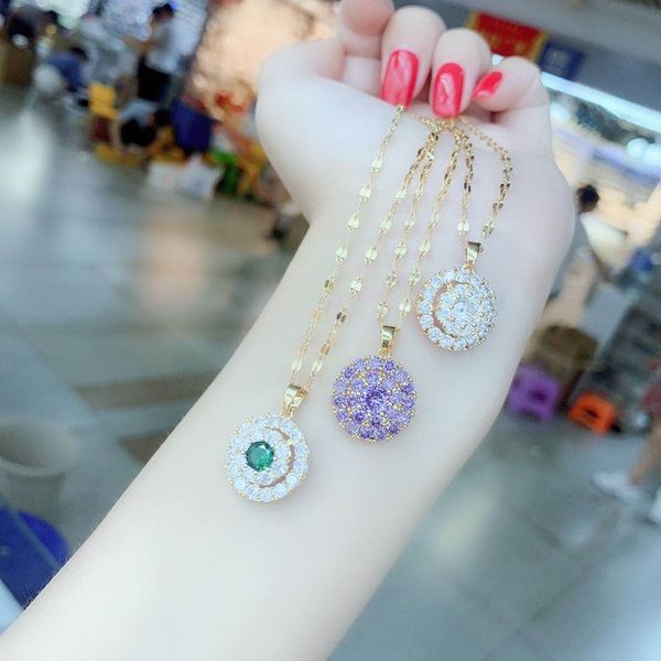 necklace gold chain jewelry 7 colors full diamond pendants statement chokers pendant necklace for elegant women girls fashion jewelry, Silver
necklace gold chain jewelry 7 colors full diamond pendants statement chokers pendant necklace for elegant women girls fashion jewelry, Silver