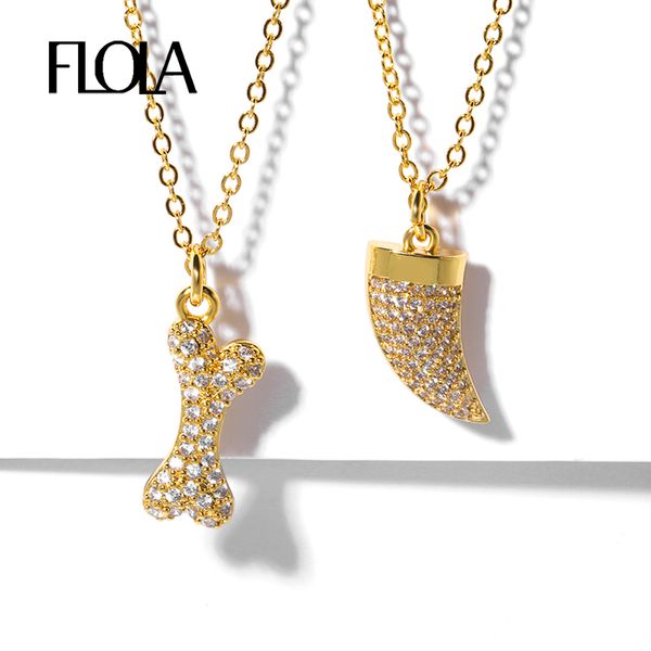 flola gold filled dog bone necklace woman cute horn bone gold zirconia pendants necklace jewelry long pendant nkep37, Silver
flola gold filled dog bone necklace woman cute horn bone gold zirconia pendants necklace jewelry long pendant nkep37, Silver