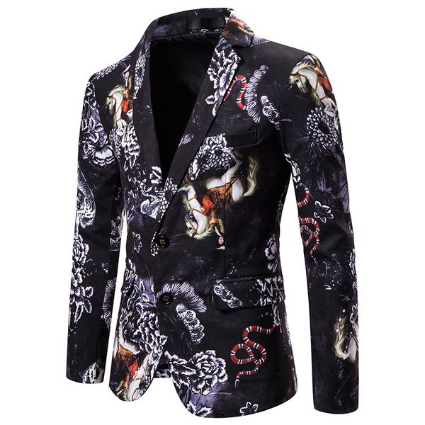 mens 3d animal flroal blazer jacket 2019 brand casual men suit jacket nightclub party blazer hombre stage singer costume homme, White;black
mens 3d animal flroal blazer jacket 2019 brand casual men suit jacket nightclub party blazer hombre stage singer costume homme, White;black