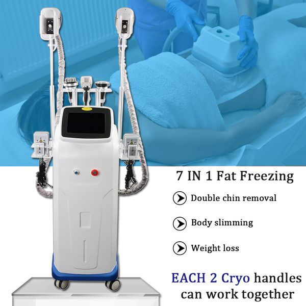 7 In 1 Cryolipolysis Fat E Slim Machine Fat Ing Weight Loss Fast Cavitation Slimming System