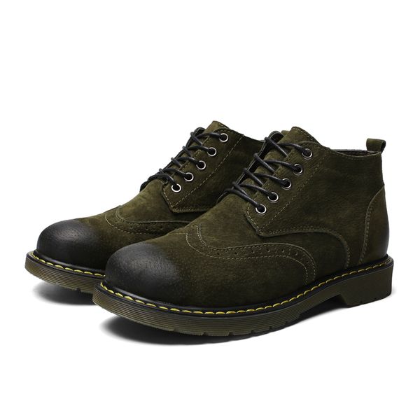 2018 men boots men fashion spring/autumn footwear pig suede leather mens shoes lace up casual new ankl short boot jh110, Black
2018 men boots men fashion spring/autumn footwear pig suede leather mens shoes lace up casual new ankl short boot jh110, Black