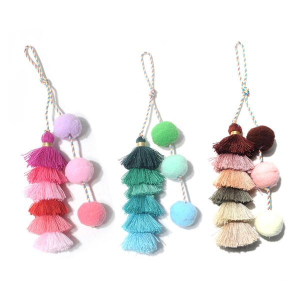 artilady layer tassel key chain for women pom pom bag charm key holder for girls jewelry, Silver
artilady layer tassel key chain for women pom pom bag charm key holder for girls jewelry, Silver