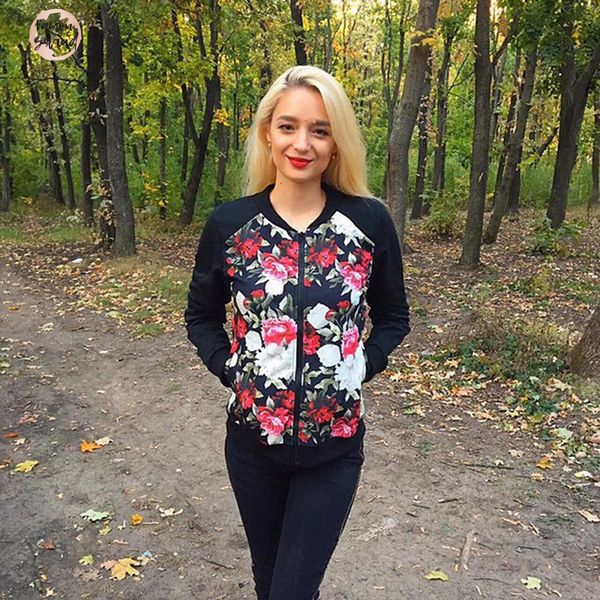 style jacket coat floral korean women regular bomber print jacket zipper long sleeve jacket female streetwear plus size 3xl 5xl, Black;brown
style jacket coat floral korean women regular bomber print jacket zipper long sleeve jacket female streetwear plus size 3xl 5xl, Black;brown