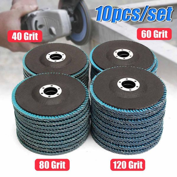 10pcs 5" 40/60/80/120 grit zirconia zirconium flap disc sanding grinding wheels wear resistance for: stainless steel metal wood
10pcs 5" 40/60/80/120 grit zirconia zirconium flap disc sanding grinding wheels wear resistance for: stainless steel metal wood