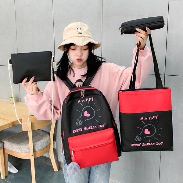 exquisite woman composite bag set fashion female durable canvas large capacity zipper backpack solid handbag shoulder bag
exquisite woman composite bag set fashion female durable canvas large capacity zipper backpack solid handbag shoulder bag