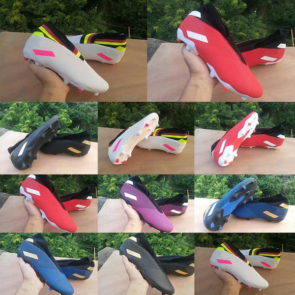 2020 new arrive mens soccer shoes messi nemeziz 19.3 laceless fg ace 19+x slip-on low football high ankle red blue white boots cleats, White;red
2020 new arrive mens soccer shoes messi nemeziz 19.3 laceless fg ace 19+x slip-on low football high ankle red blue white boots cleats, White;red