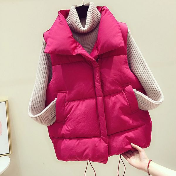 winter coats sleeveless vest coat single women breasted loose thick fashion vest korean style keep warm e2, Black;white
winter coats sleeveless vest coat single women breasted loose thick fashion vest korean style keep warm e2, Black;white