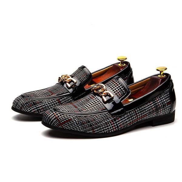 autumn classic business leather shoes men designer plaid loafers fashion wedding party dress shoes british pointed casual shoes, Black
autumn classic business leather shoes men designer plaid loafers fashion wedding party dress shoes british pointed casual shoes, Black