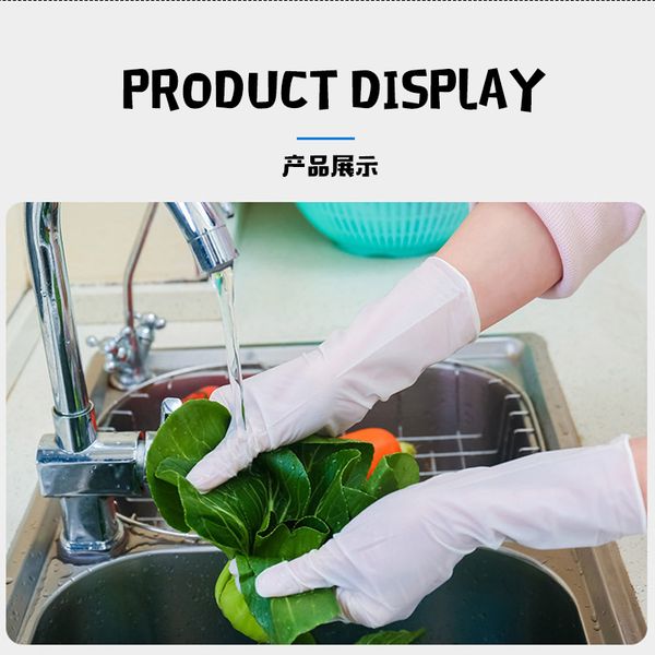 100pcs black white disposable nitrile rubber gloves household food chemical universal left and right hand
100pcs black white disposable nitrile rubber gloves household food chemical universal left and right hand