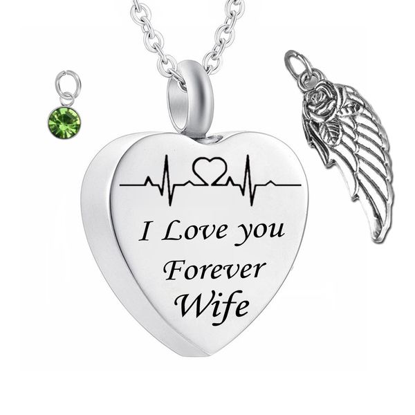 angel wing cremation necklace birthstone crystal pendant ashes memorial keepsake pendant stainless steel jewelry for wife, Silver
angel wing cremation necklace birthstone crystal pendant ashes memorial keepsake pendant stainless steel jewelry for wife, Silver